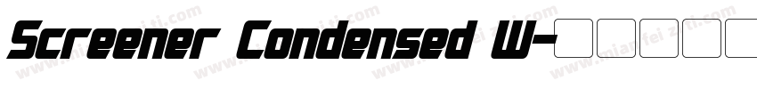 Screener Condensed W字体转换